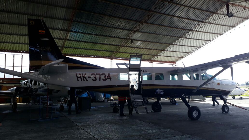 Aeronave HK-3734 para adquisición de información