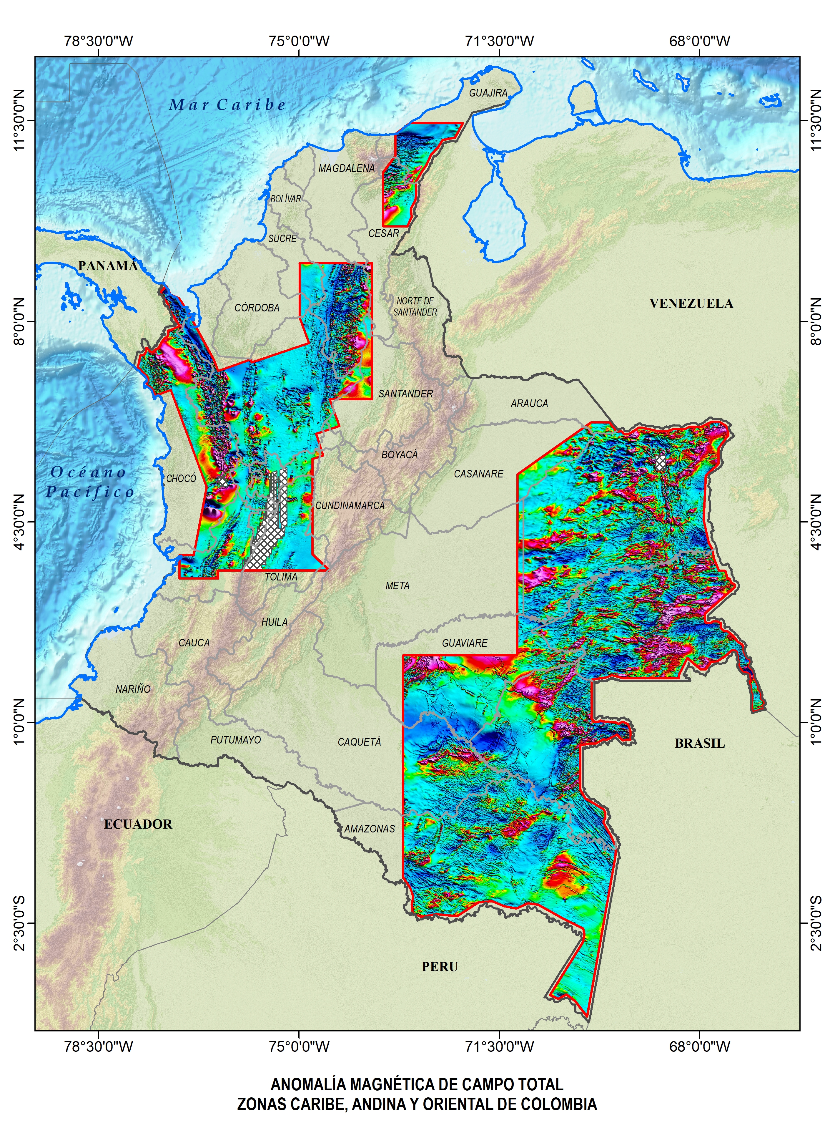 Mapa de Anomalías Geofísicas ACT
