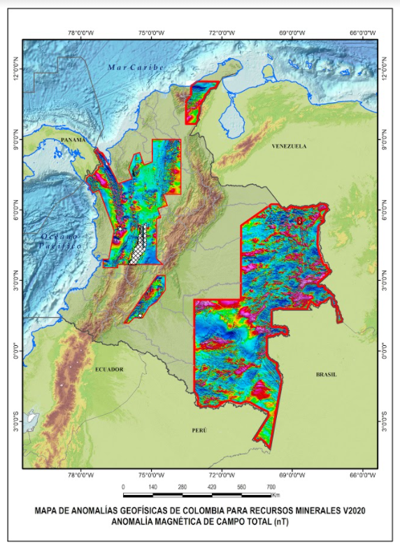 Mapa de anomalías Geofísica 2020