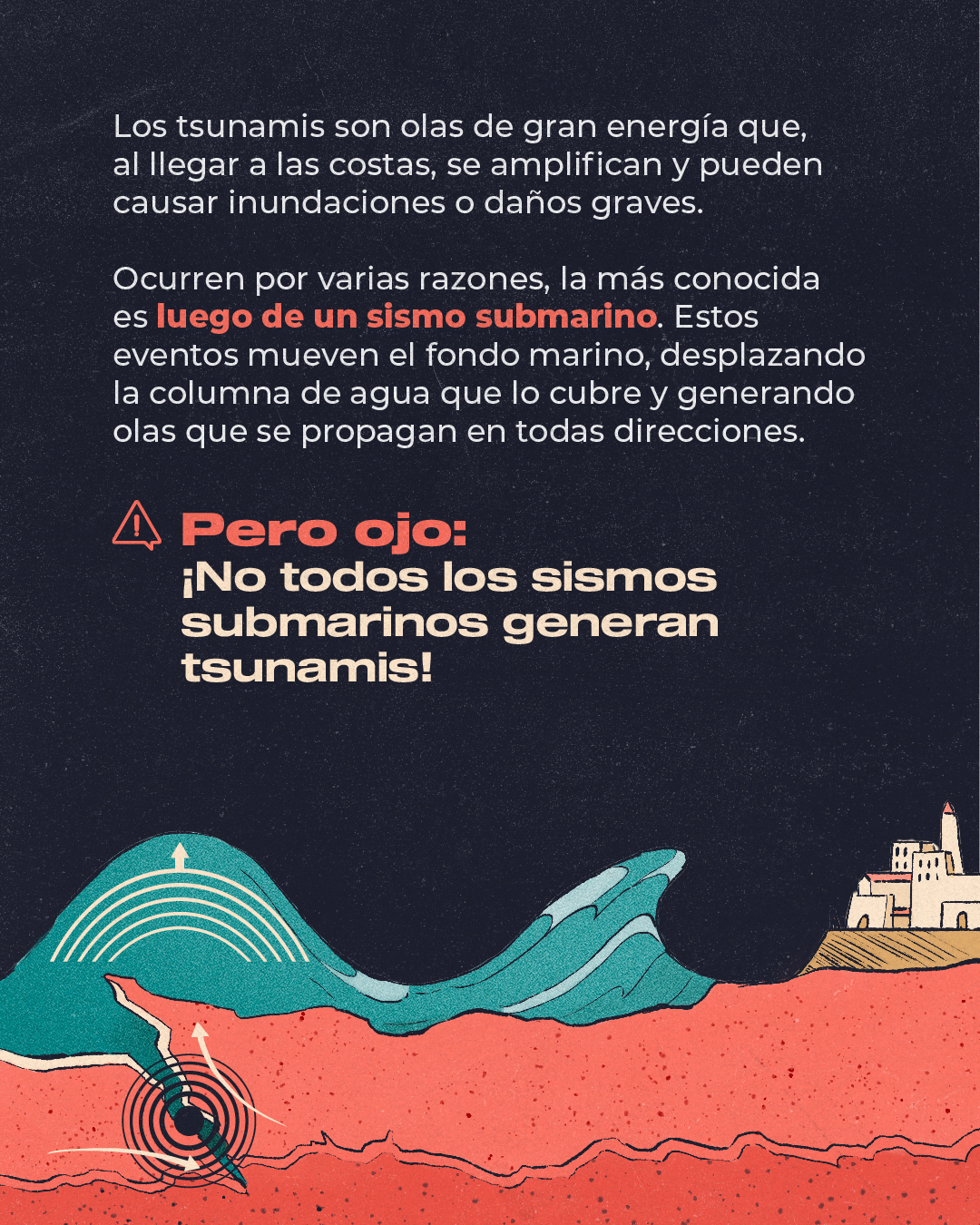 Tsunamis son olas de energía