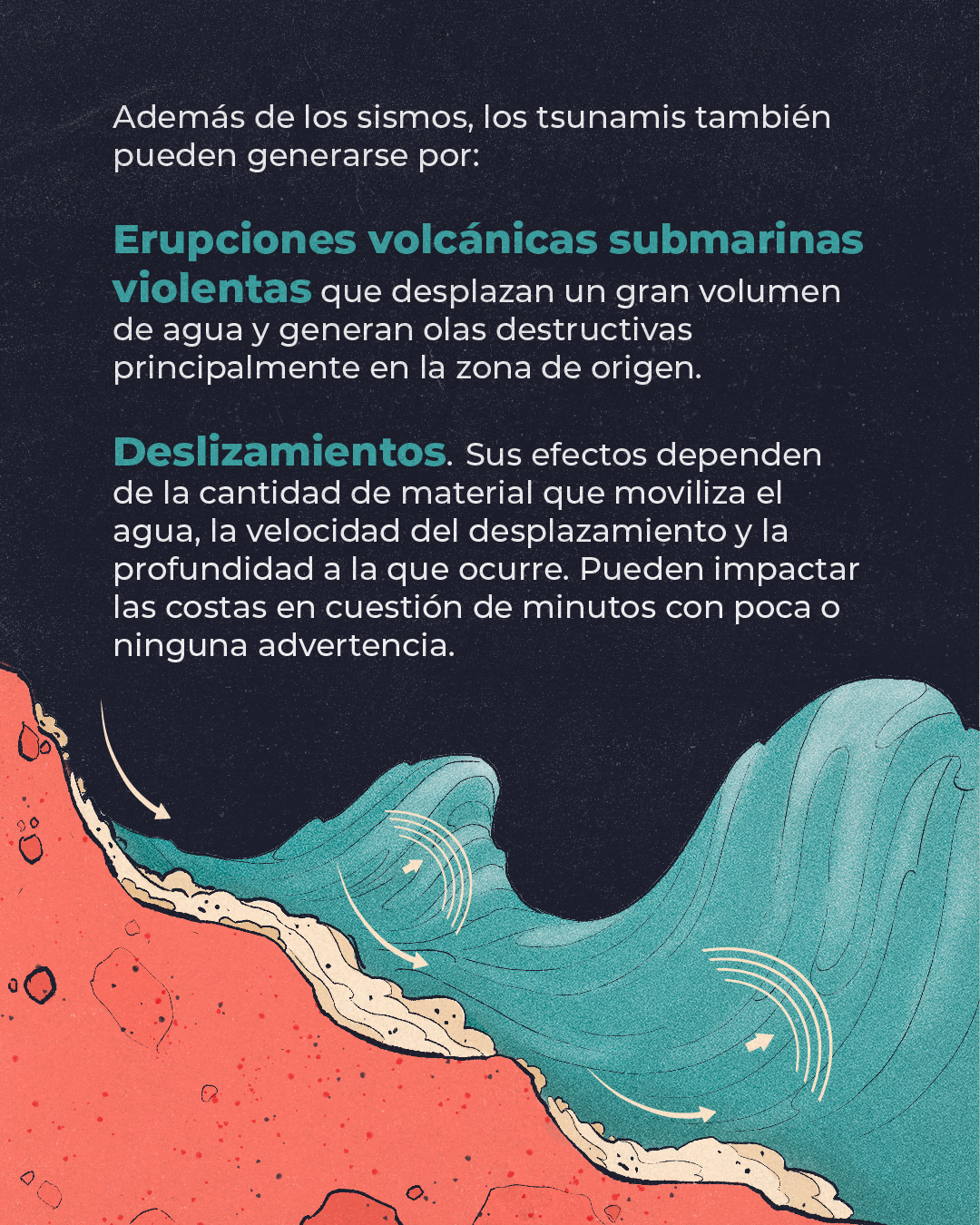¿Qué generan los Tsunamis?
