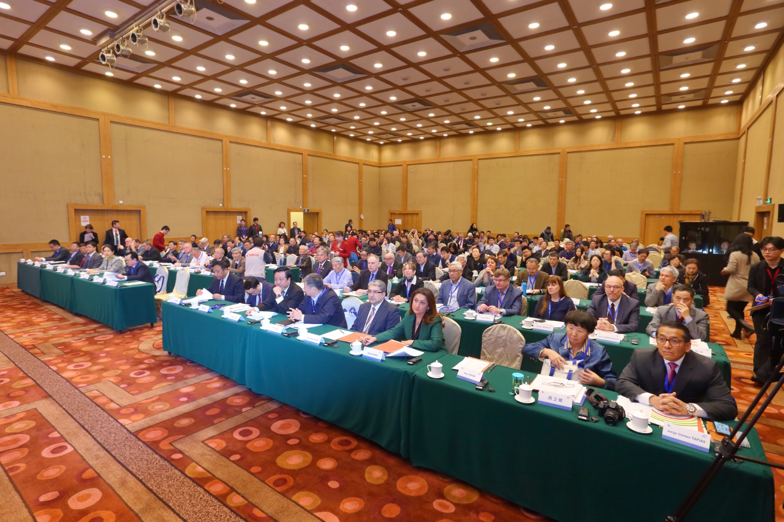 Fotografía oficial de la 73.ª Reunión del Comité Ejecutivo de la IUGS, realizada en 2019 en Beijing, China. Cortesía de la Secre