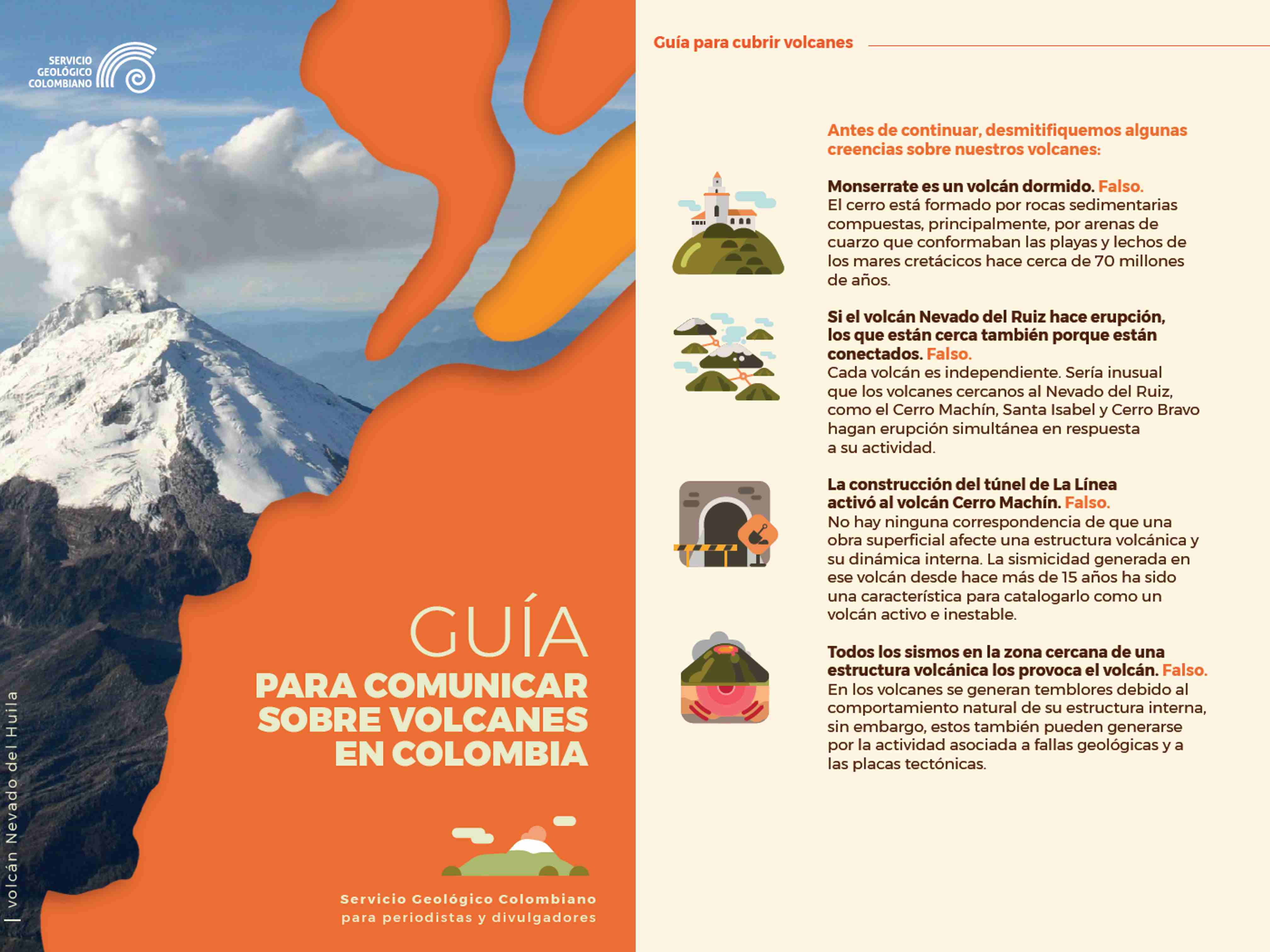 Guía para comunicar sobre volcanes en Colombia
