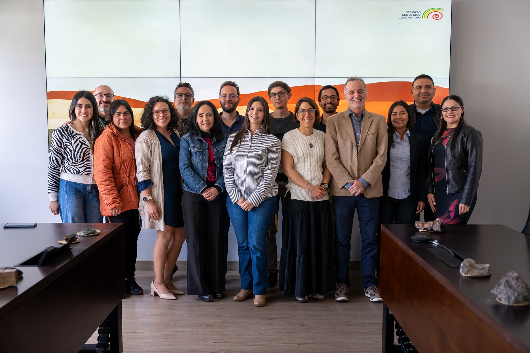 Investigadores del grupo de aguas subterráneas del SGC y el Ministerio de Medio Ambiente.
