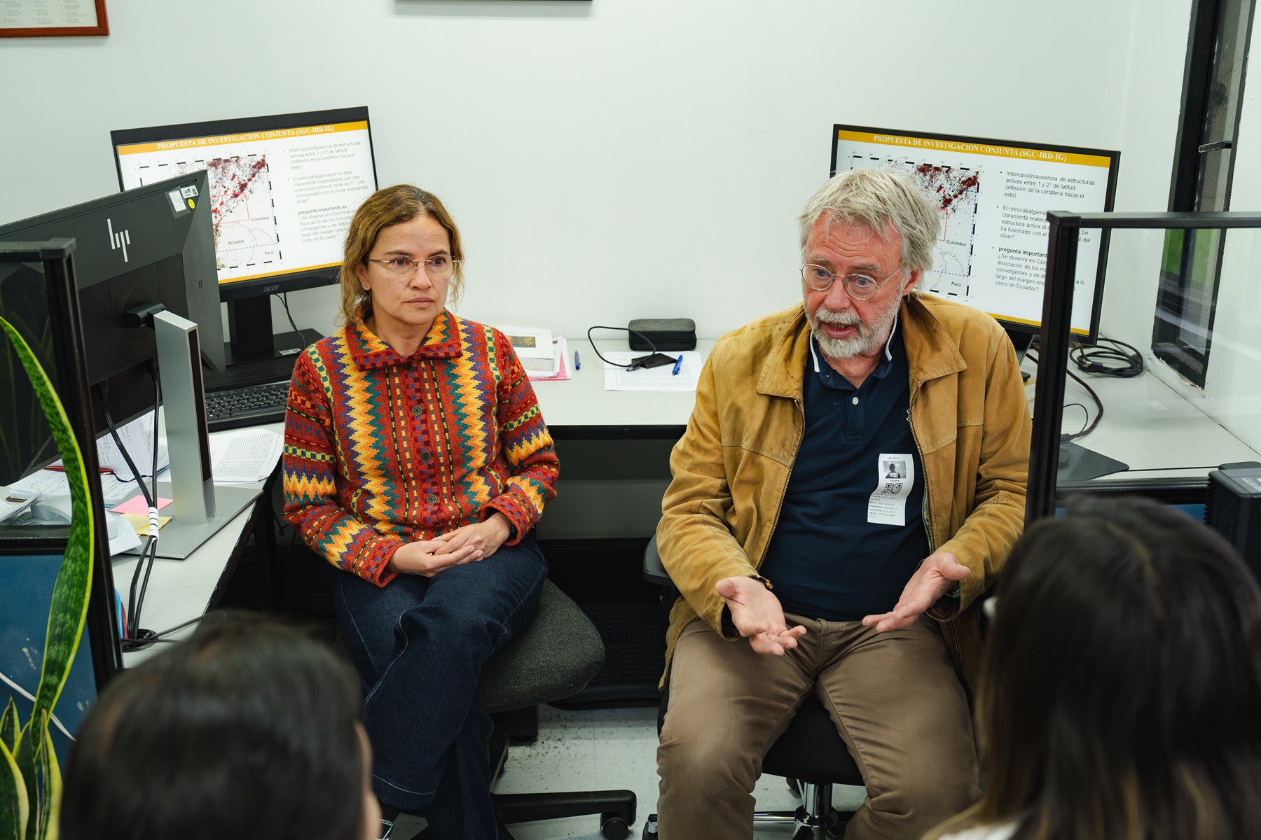 Visita del sismólogo estructural francés Marc Regnier, investigador del Institut de Recherche pour le Développement (IRD)