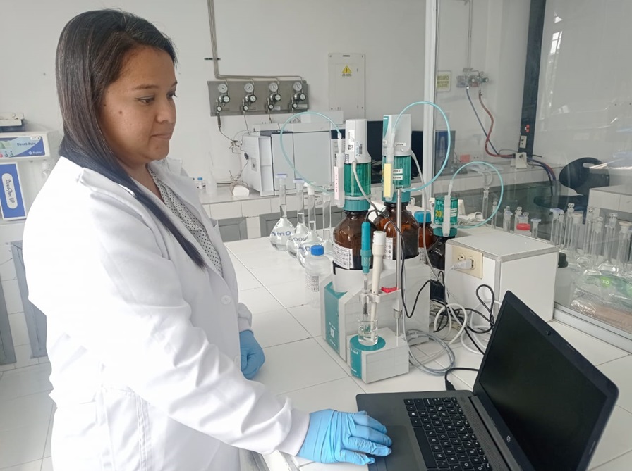 Personal del equipo de geoquímica, perteneciente al Grupo de Trabajo Geoquímica Inorgánica y Ambiental