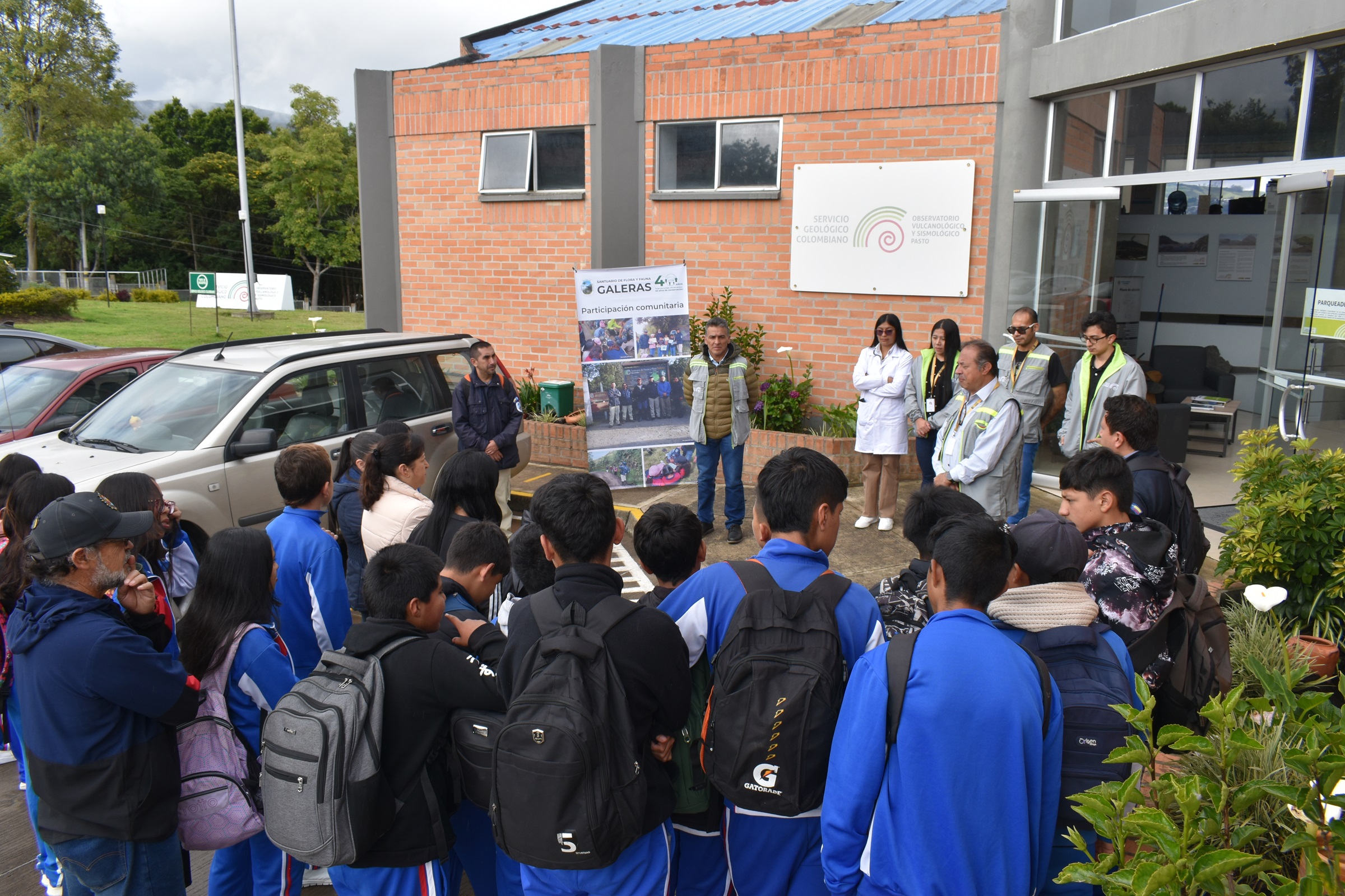 Registro jornada de apropiación social del conocimiento geocientífico en las instalaciones del OVSPA