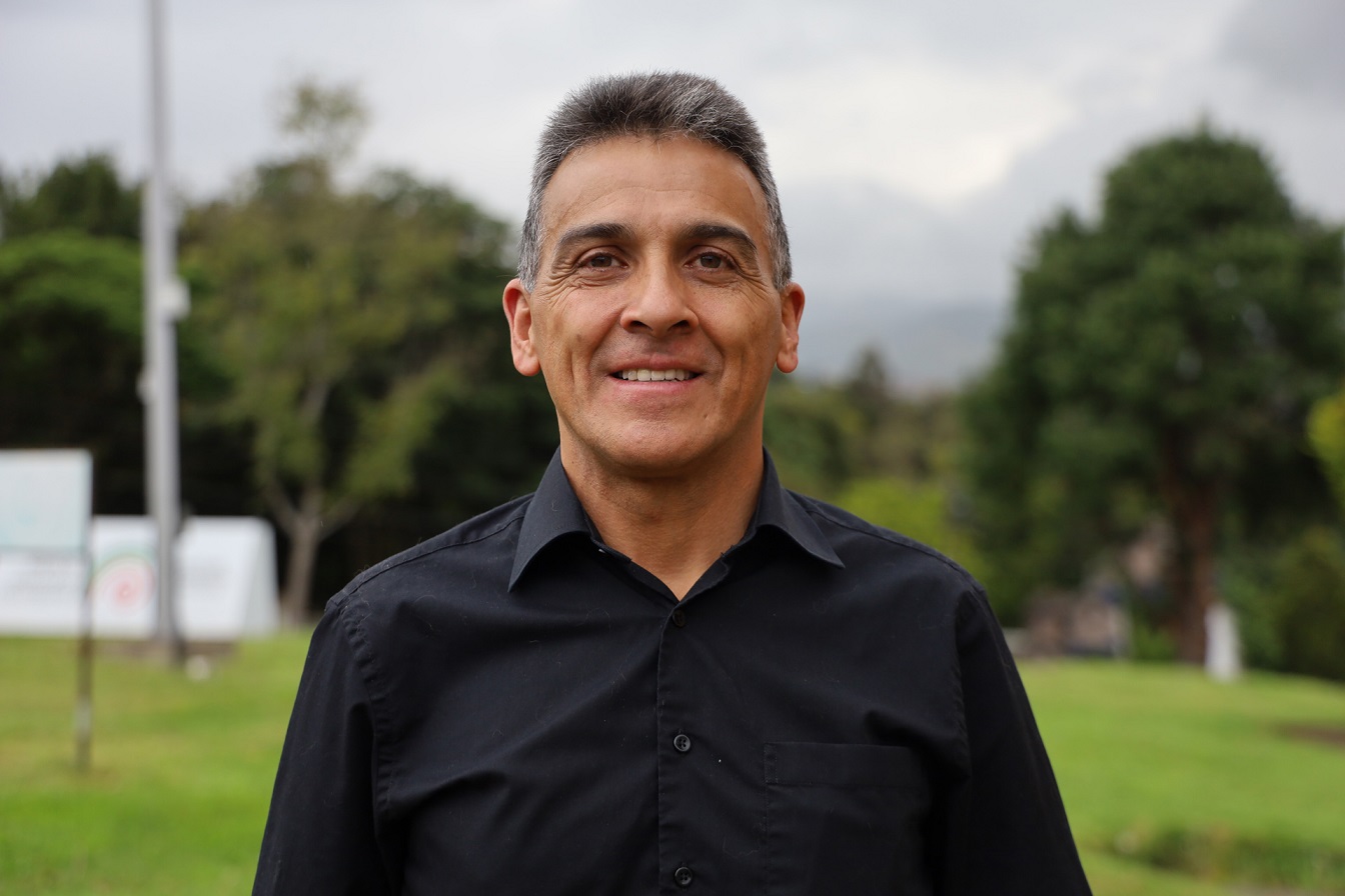 Diego Gómez, profesional especializado del Observatorio Vulcanológico y Sismológico de Pasto.