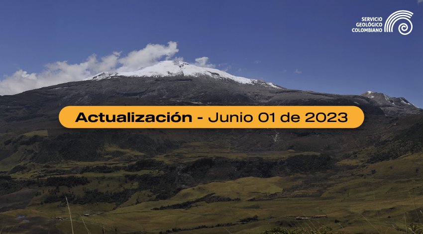 Boletín extraordinario volcán Nevado del Ruiz del 01 de junio
