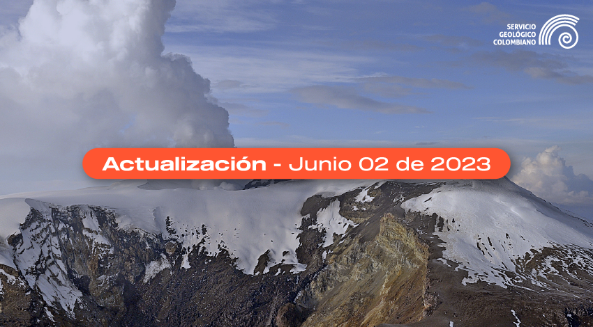 Boletín extraordinario volcán Nevado del Ruiz del 02 de junio