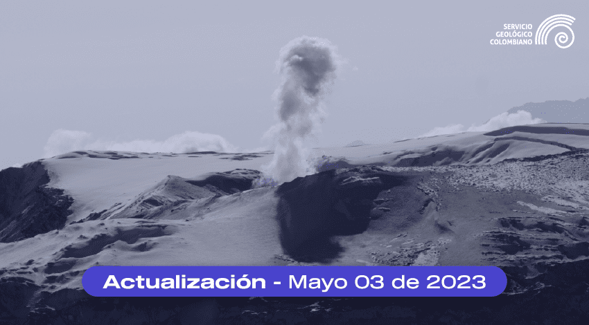 Boletín extraordinario volcán Nevado del Ruiz del 03 de mayo 