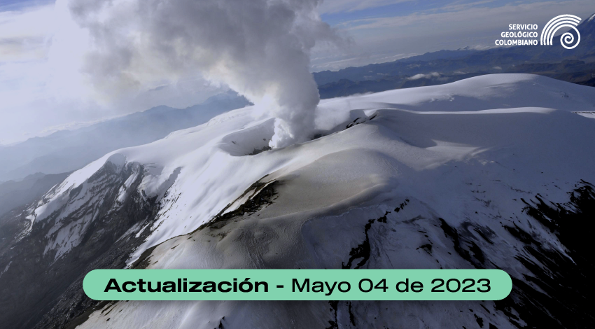 Boletín extraordinario volcán Nevado del Ruiz del 04 de mayo