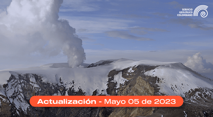 Boletín extraordinario volcán Nevado del Ruiz del 05 de mayo