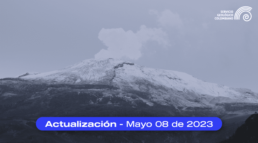Boletín extraordinario volcán Nevado del Ruiz del 08 de mayo