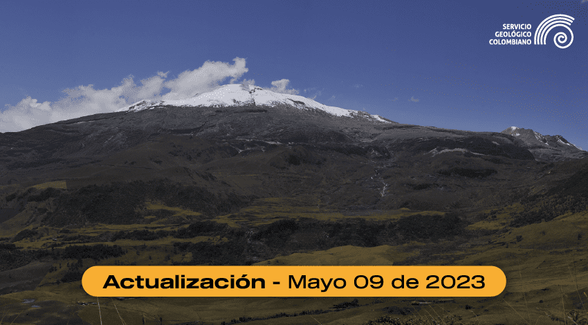 Boletín extraordinario volcán Nevado del Ruiz del 09 de mayo