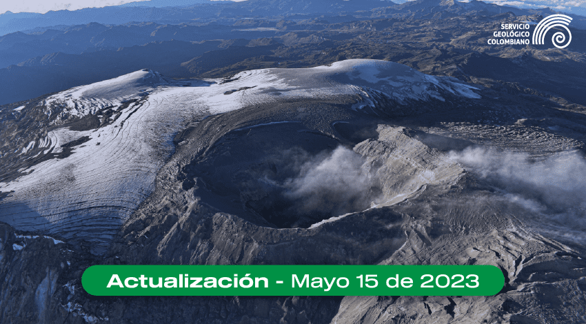 Boletín extraordinario volcán Nevado del Ruiz del 15 de mayo