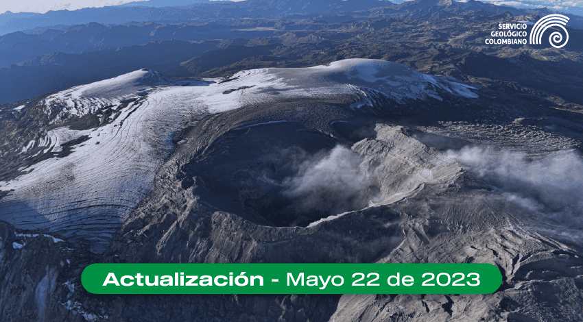 Boletín extraordinario volcán Nevado del Ruiz del 22 de mayo