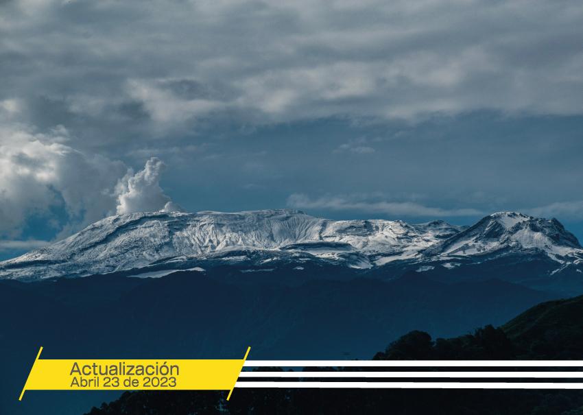 Boletín extraordinario volcán Nevado del Ruiz del 23 de abril 