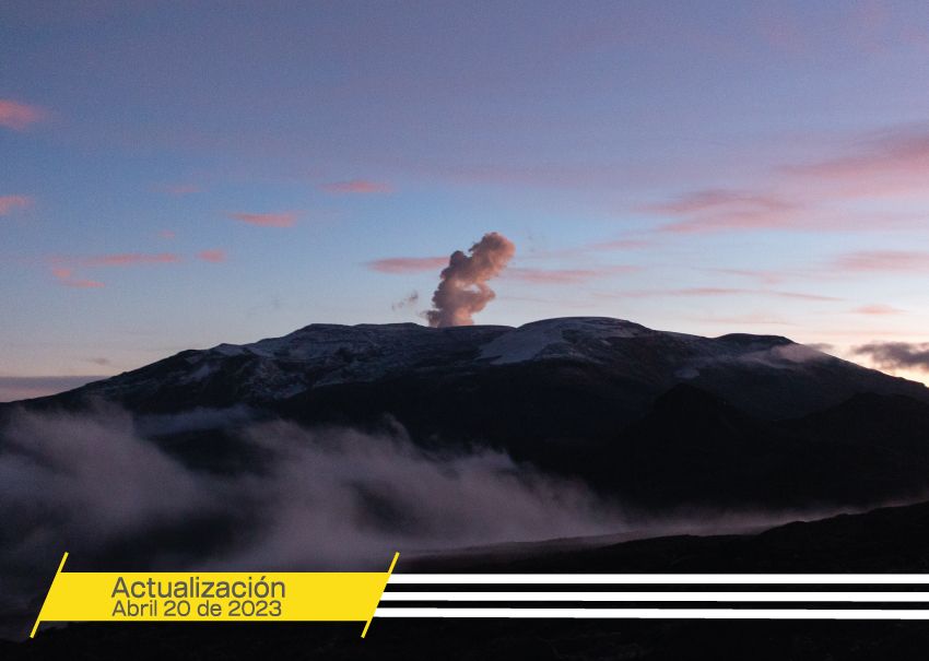 Boletín extraordinario volcán Nevado del Ruiz del 20 de abril