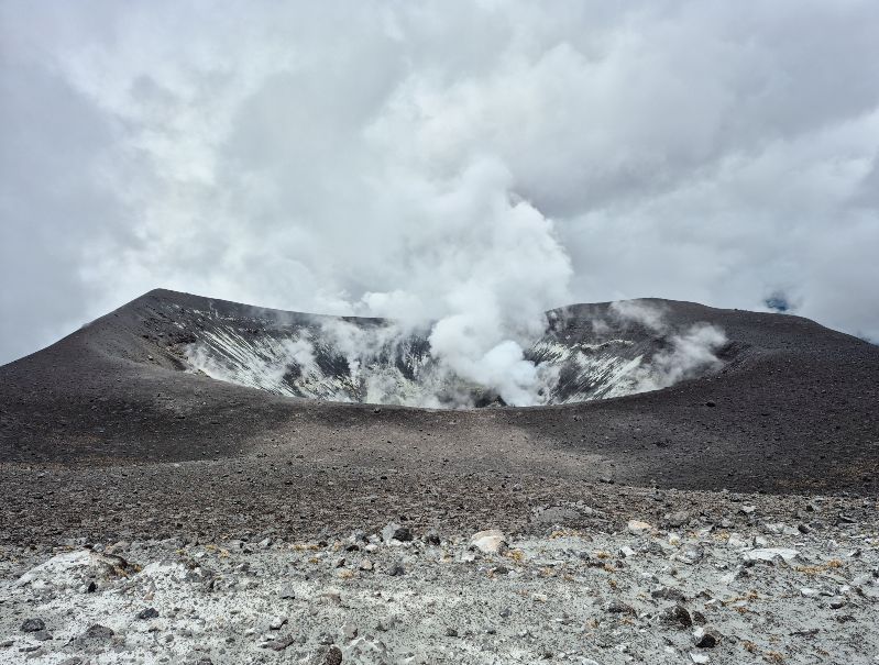 ¿Qué se ve desde la cima del volcán Puracé?