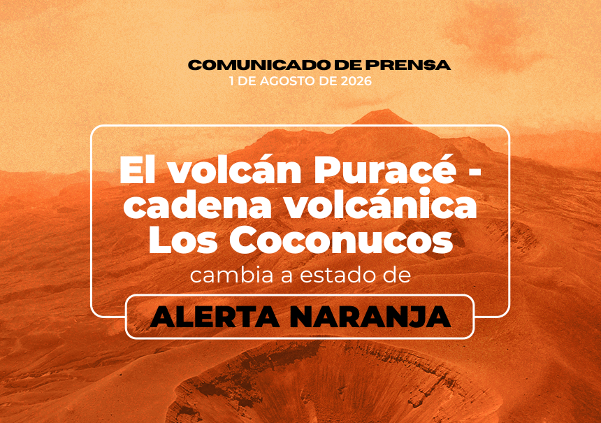 Estado de alerta del volcán Puracé cambia de Amarilla a Naranja 