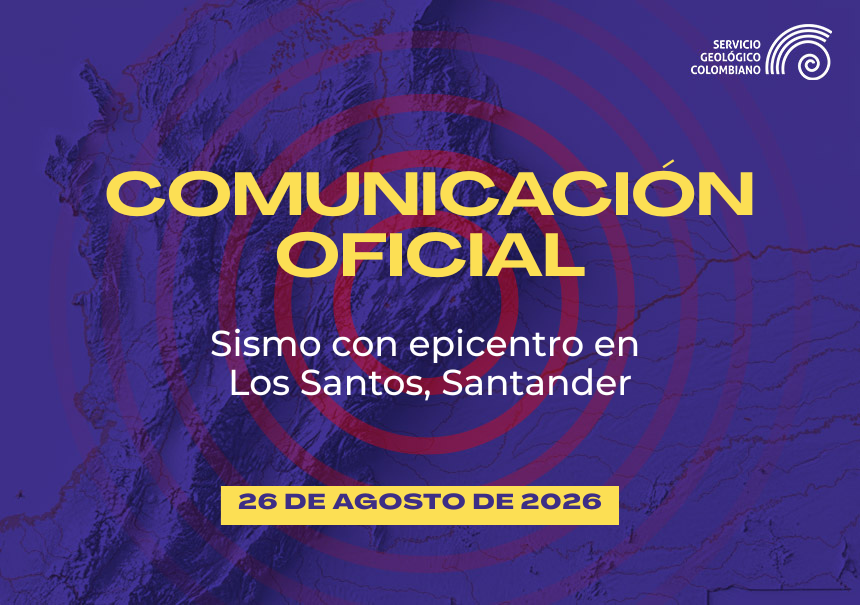 El SGC registra sismo con epicentro en Los Santos, Santander, este 26 de agosto de 2026