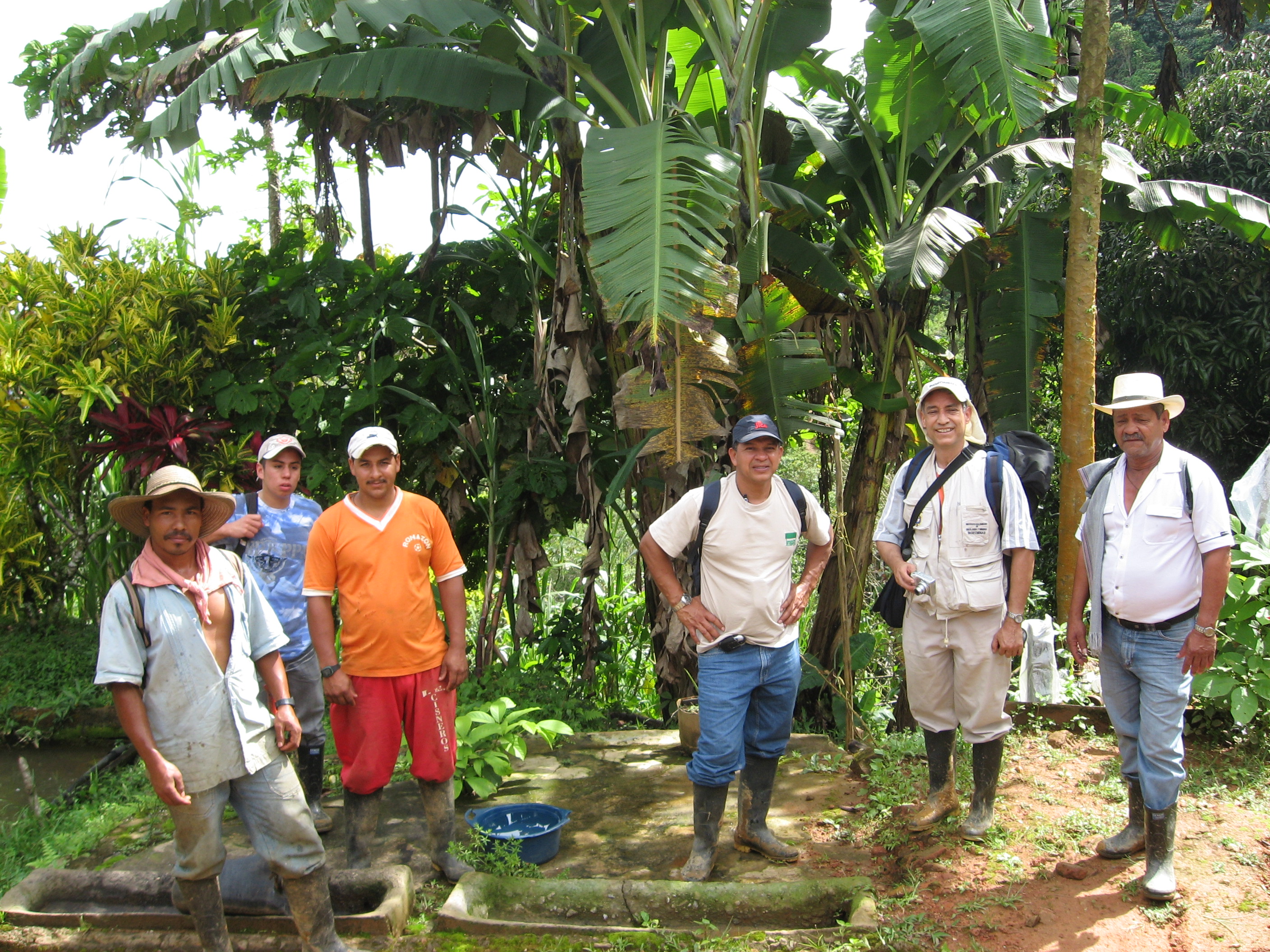 Visita a la mina La Clarita, en Amalfi (Antioquia). Octubre de 2008.