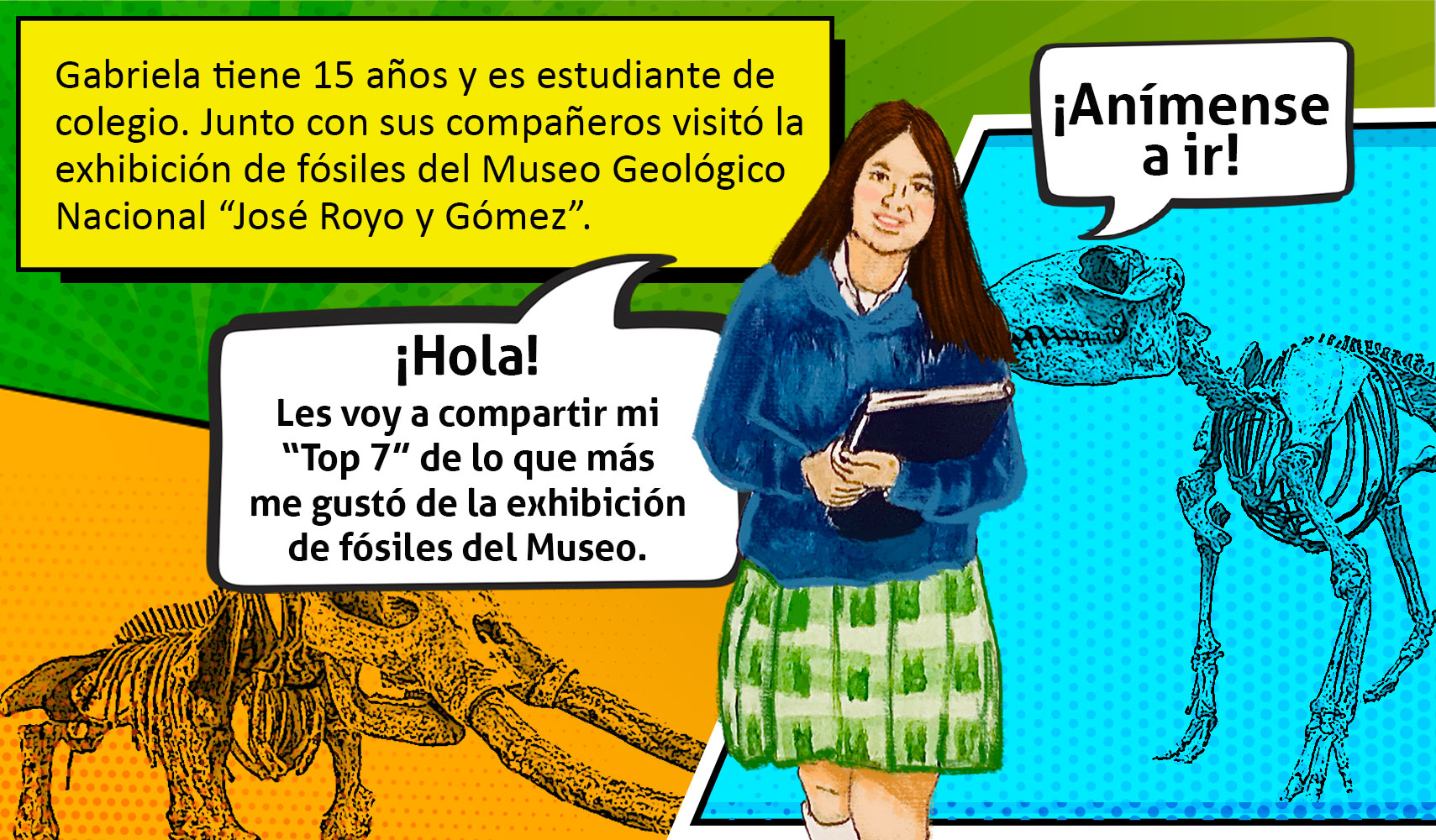 Hola, Les voy a compartir mi "top 7" de lo que más me gustó de la exhibición de fósiles del museo.