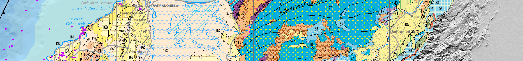 Geological Map of Colombia