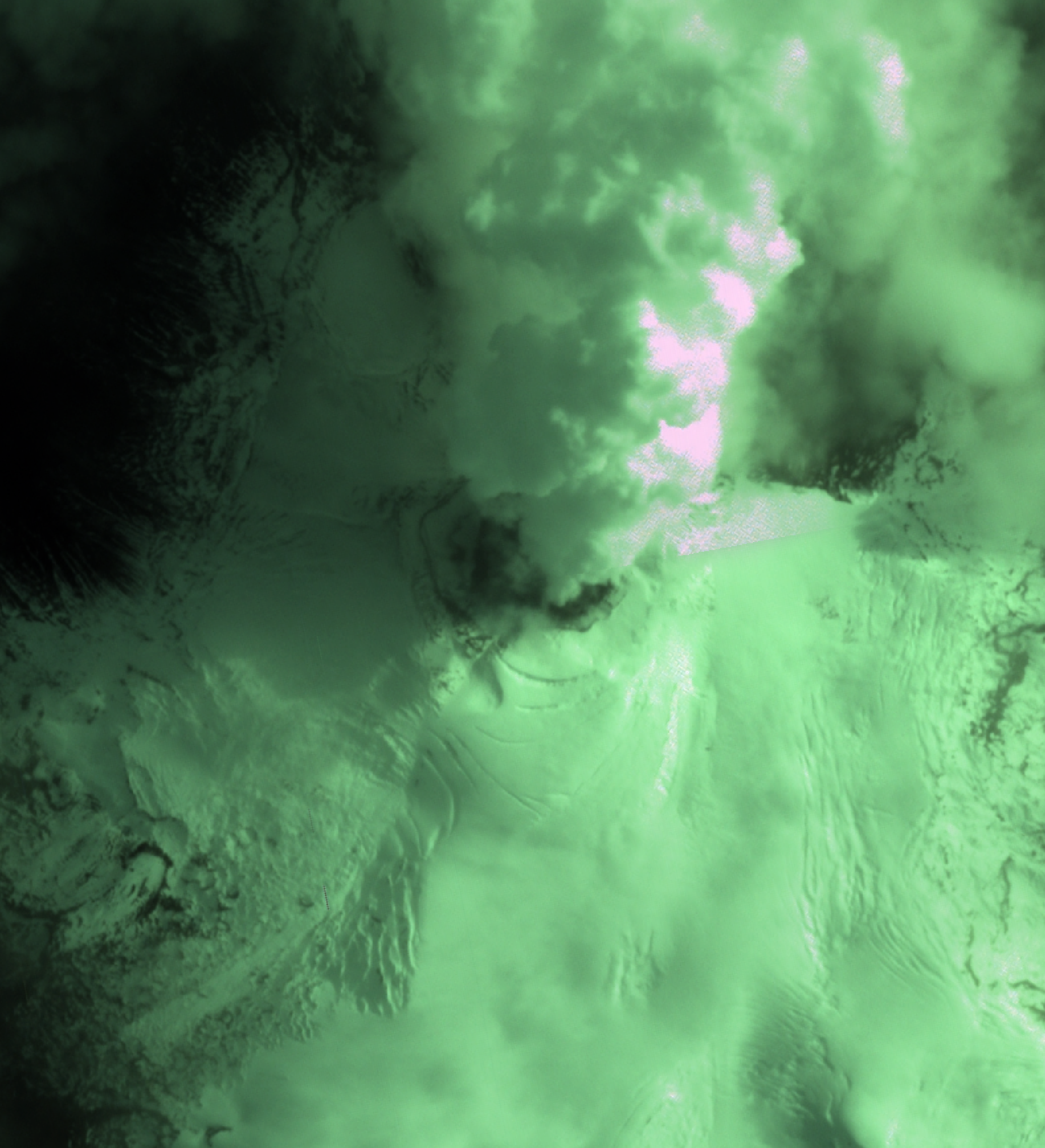 Imagen satelital Volcán Nevado del Ruiz 