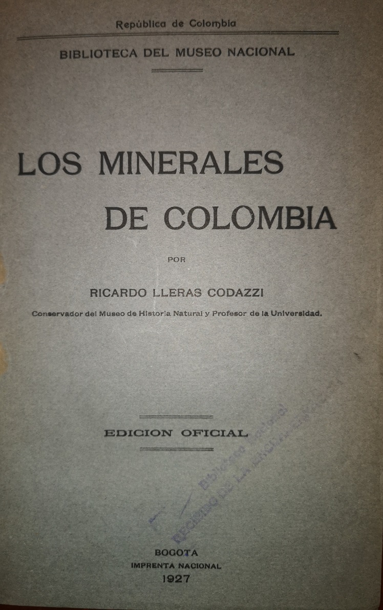 Los minerales de Colombia
